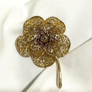 VINTAGE MONET FLOWER BROOCH (1955-1970)